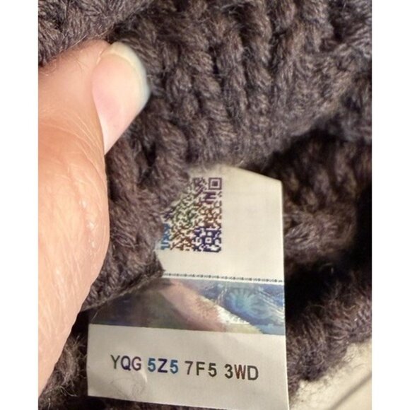 UGG Australia Women's Size 8 Classic Cardi Cable Knit Boots Dark Brown - Picture 11 of 14